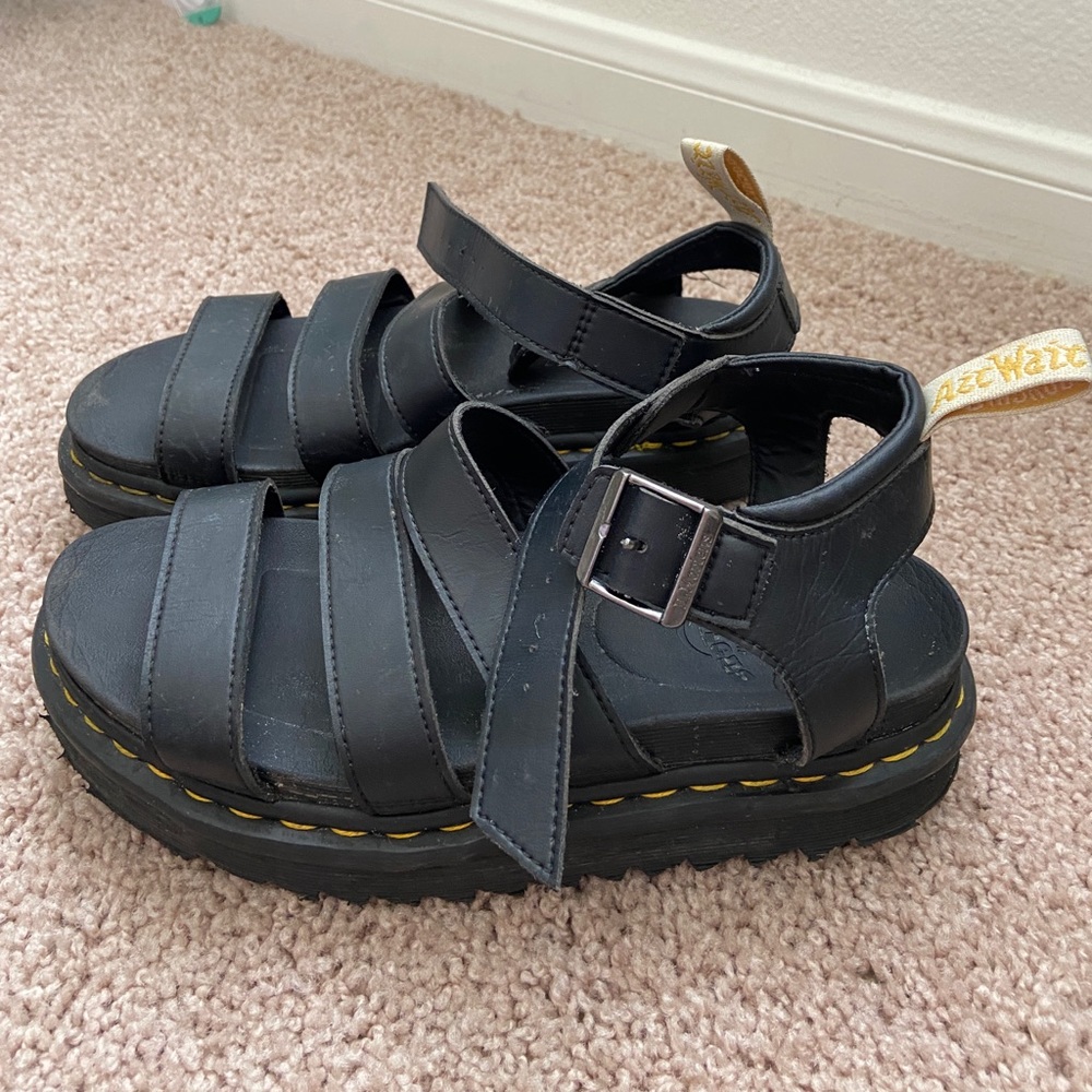 Dr. Martens Leather Platform Sandals